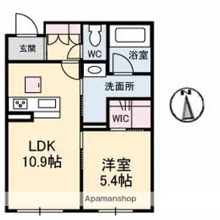 フィオーレ【1階】の間取り
