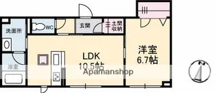 ル・コンフォール【1階】の間取り