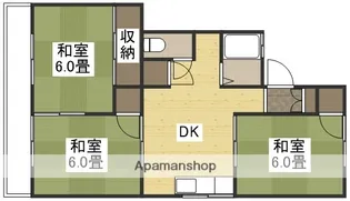 サンコーポ福島 C棟【206号室】の間取り