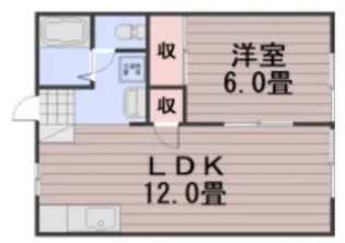 山陽コーポ豊成【1階】の間取り