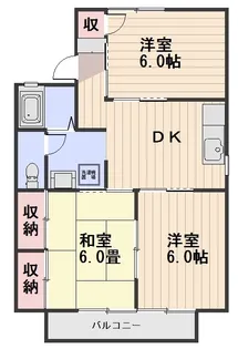 ゼフィール芳泉 B棟【2階】の間取り