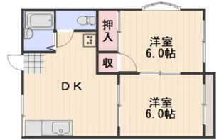 ホリホックハウスB棟【1階】の間取り