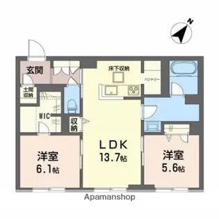 ビラ メゾン【1階】の間取り