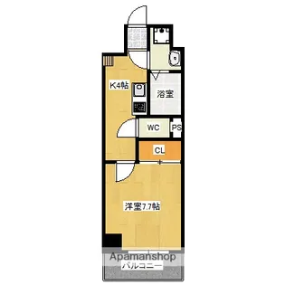 ベラカーササウス【6階】の間取り