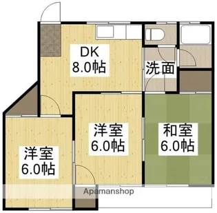 すみれコーポ【101号室】の間取り