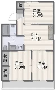 セジュール神田【1階】の間取り
