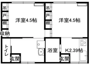 カプセルマンションさかい【1階】の間取り