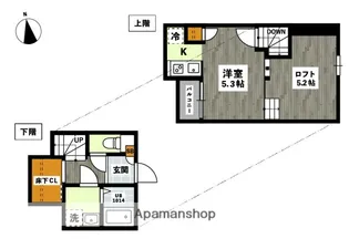 ADC高島リブレ【206号室】の間取り