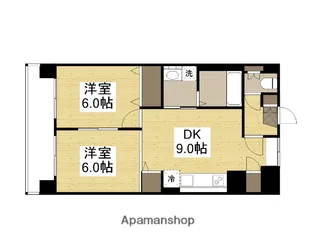 サングレース【402号室】の間取り