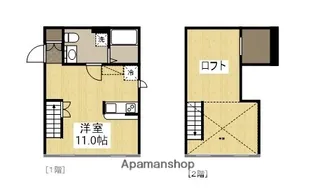 プリマガーデン岡山 壱番館【108号室】の間取り