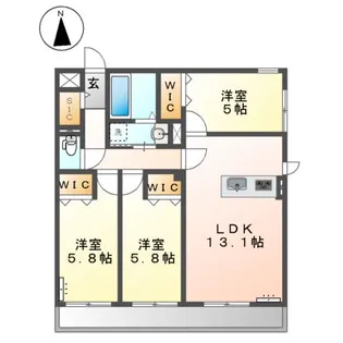 ベラパーシェ【1階】の間取り