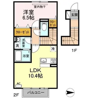 プランタン【2階】の間取り