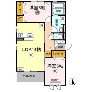 プリマヴェーラ B棟【2階】の間取り