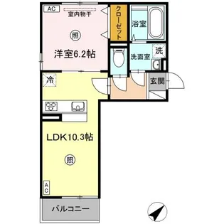 ヴィクトワール【3階】の間取り