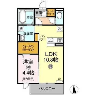 メゾンドソレイユ【2階】の間取り