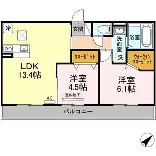 メナージュ今【1階】の間取り
