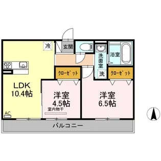 シャトレー【3階】の間取り