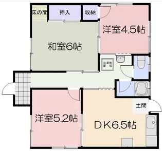 岡山県岡山市南区福富中2丁目【一戸建】の間取り