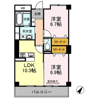 COCO FERME【1階】の間取り