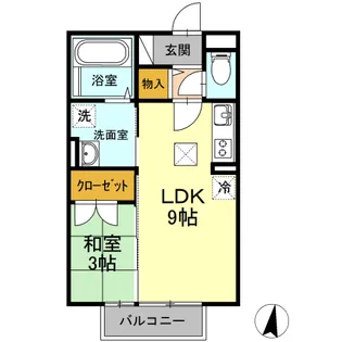 グランドソレイユ A棟【1階】の間取り
