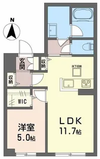 ヴィアソーレ【1階】の間取り