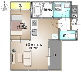 REGALEST TSUBAKI(旧)REGALEST 青江Ⅴ)【201号室号室】の間取り