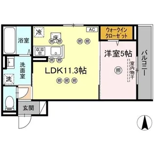 アルネオL【1階】の間取り