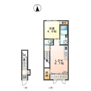 ウィステリアⅦ【2階】の間取り