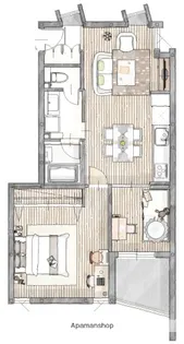 ETENA中仙道西 北棟【3階】の間取り