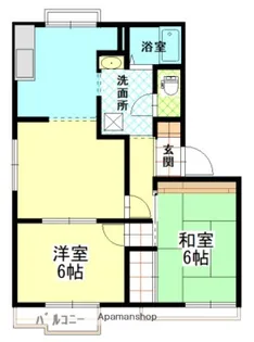 グレースメゾン【201号室】の間取り