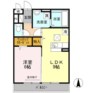フィールド ハタ【2階】の間取り