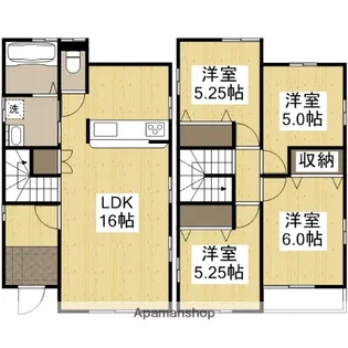 岡山県岡山市南区西市【一戸建】の間取り
