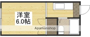 玉柏コーポ【202号室】の間取り