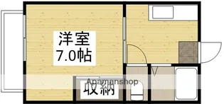 サンハイツB【203号室】の間取り