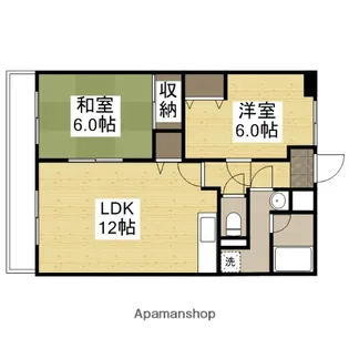 アリベ国富【7階】の間取り