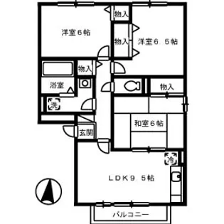 ソシア【1階】の間取り
