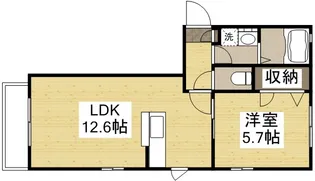 ラ・パルテール関 参番館【2階】の間取り