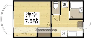 ベレール清心【106号室】の間取り