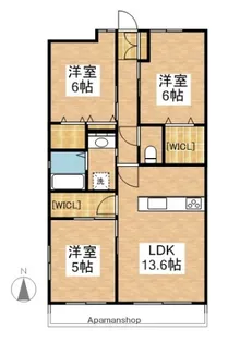アルファスマート野田【8階】の間取り