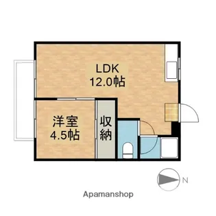 岡山県岡山市北区西辛川【アパート】の間取り