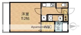 岡山県岡山市北区奥田1丁目【マンション】の間取り