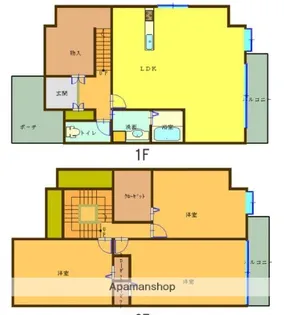 岡山県岡山市北区伊福町1丁目【マンション】の間取り