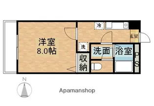 メゾンシャルマン【101号室】の間取り
