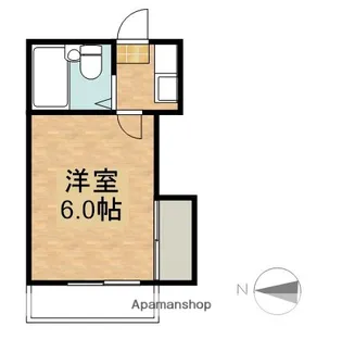 岡山県岡山市北区島田本町2丁目【アパート】の間取り