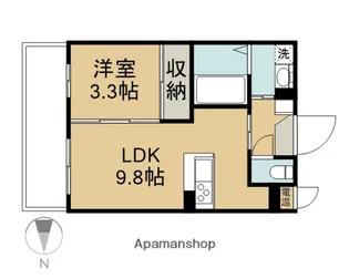 岡山県岡山市北区大安寺南町1丁目【マンション】の間取り
