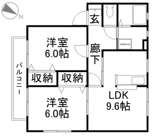 フラッツアヒトミ【201号室号室】の間取り