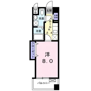 レジデンス下伊福 颯【4階】の間取り