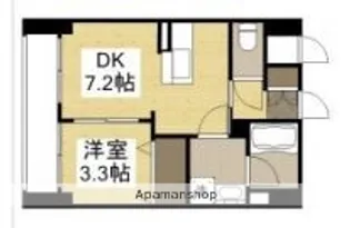 岡山県岡山市北区岩田町【マンション】の間取り