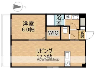 セゾンクレール【601号室】の間取り