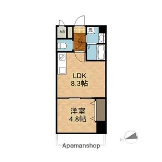 ティースタイル【3階】の間取り